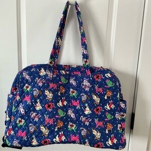NWT Vera Bradley Large Weekender Travel Bag—Catnip Christmas